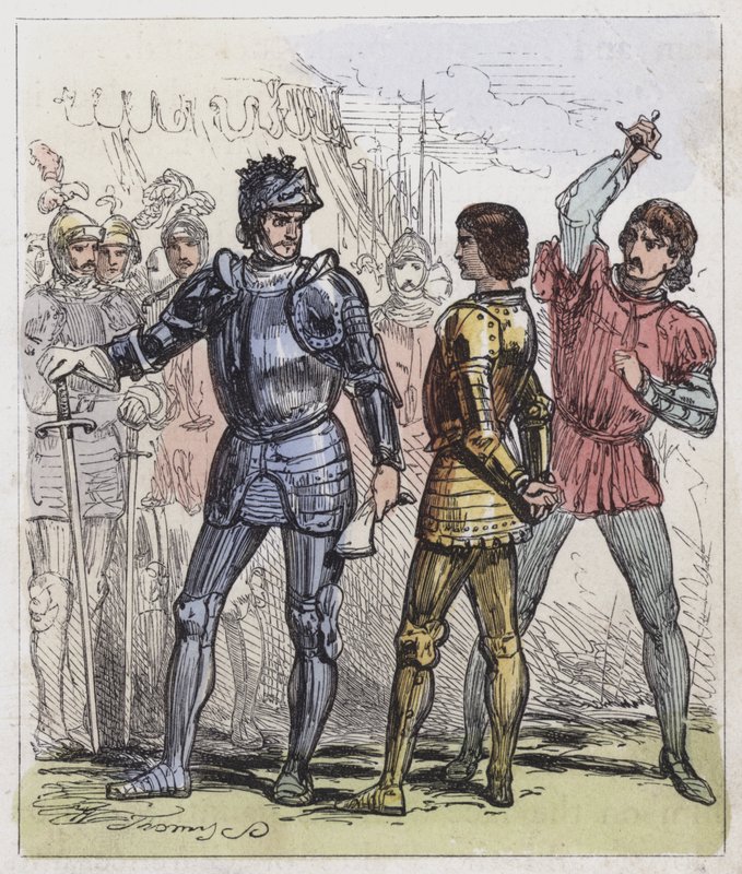 Murder of Prince Edward at Tewkesbury by English School