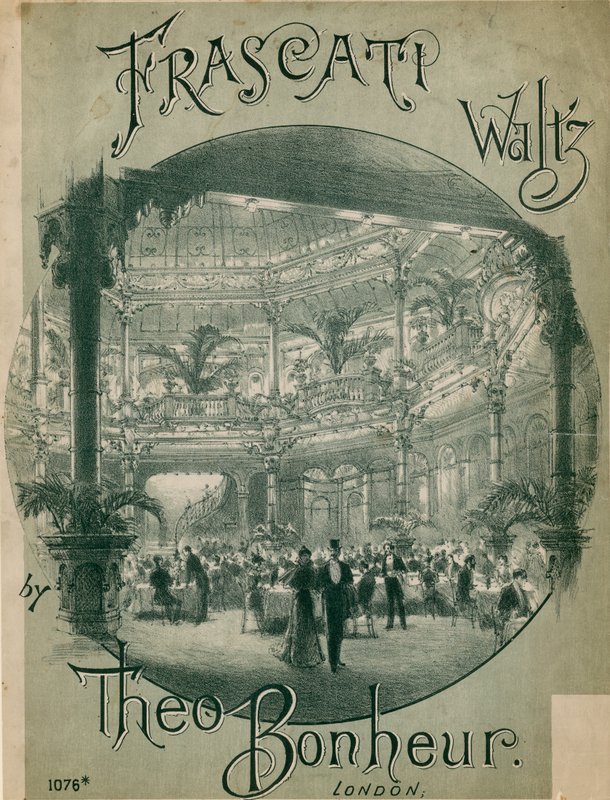 Musical Score for Frascati Waltz by Theo Bonheur by English School