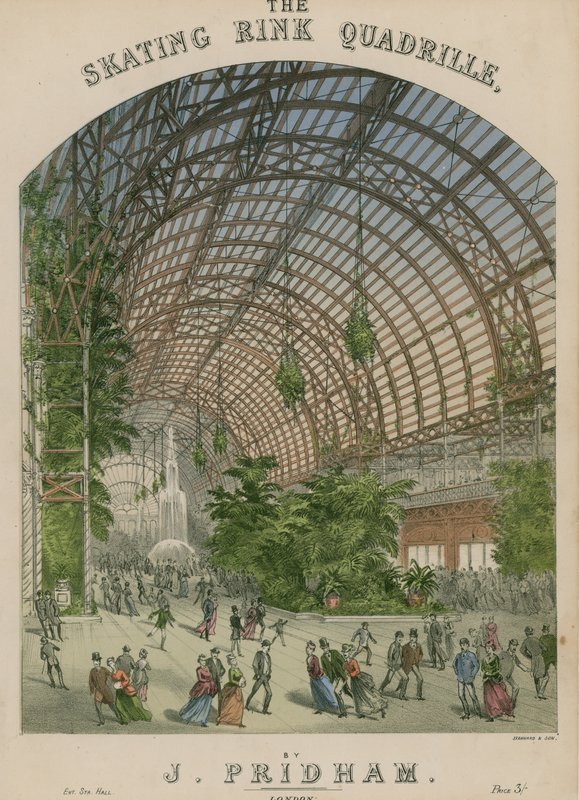 Musical score for The Skating Rink Quadrille by J Pridham by English School