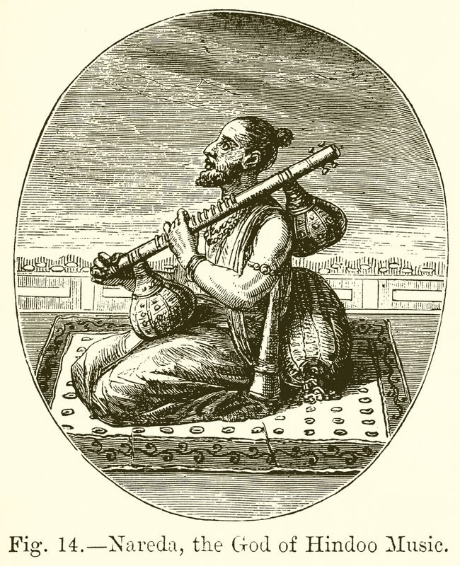 Nareda, the God of Hindoo Music by English School