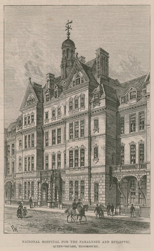 National Hospital for the Paralysed and Epileptic, Queen Square, Bloomsbury by English School