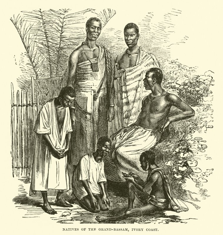 Natives of the Grand-Bassam, Ivory Coast by English School