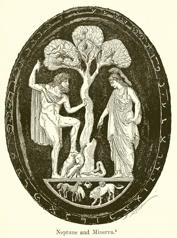 Neptune and Minerva by English School