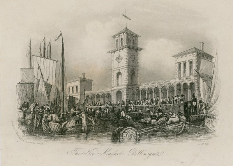New Billingsgate Market by English School