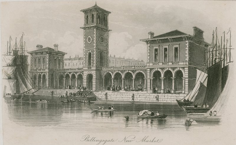 New Billingsgate Market by English School