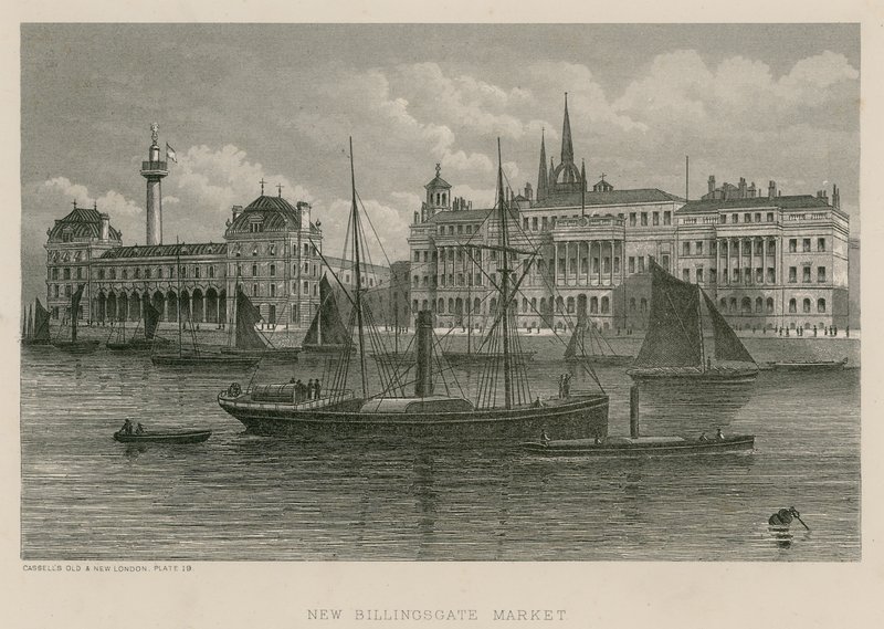 New Billingsgate Market by English School