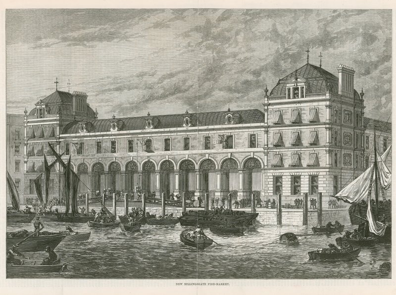 New Billingsgate Market by English School
