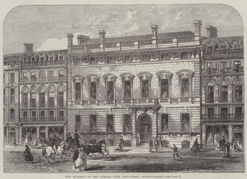 New Building of the Garrick Club, King-Street, Covent-Garden by English School
