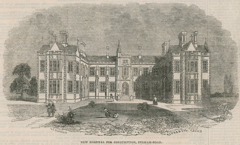 New Hospital for Consumption, Fulham Road by English School
