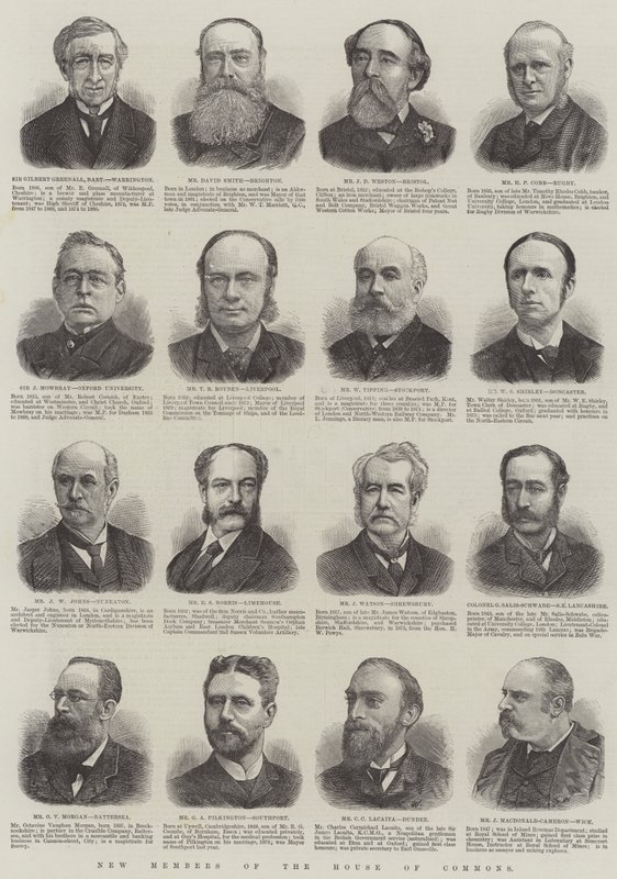 New Members of the House of Commons by English School