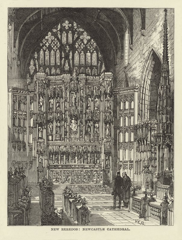 New Reredos, Newcastle Cathedral by English School
