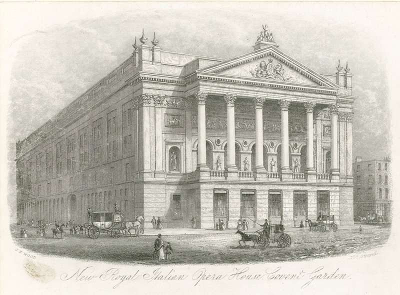 New Royal Italian Opera House, Covent Garden, London by English School