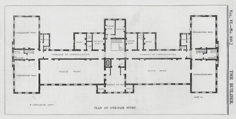 New Small-Pox and Vaccination Hospital, Highgate by English School