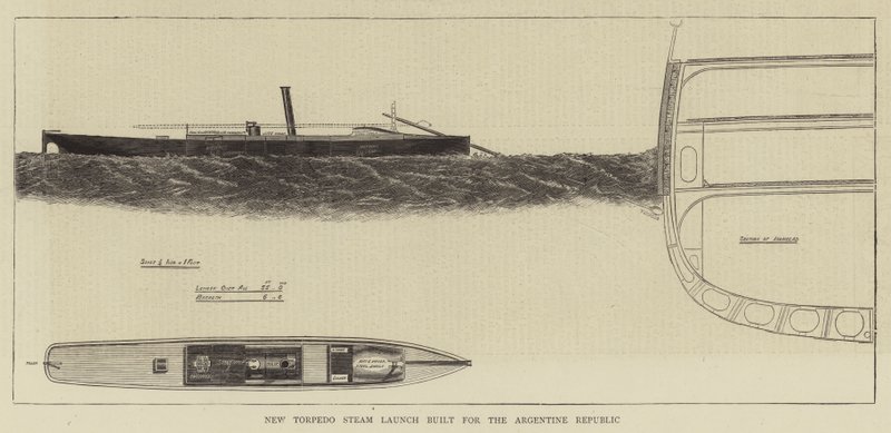 New Torpedo Steam Launch Built for the Argentine Republic by English School