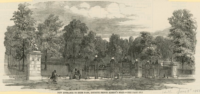 New Entrance to Hyde Park, Opposite Prince Albert