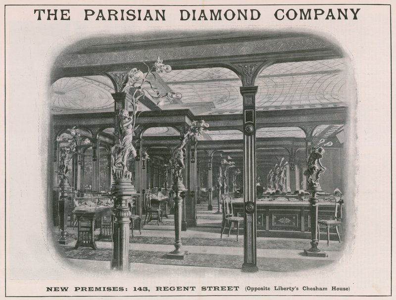 New premises of The Parisian Diamond Company, 143 Regent Street, London by English School