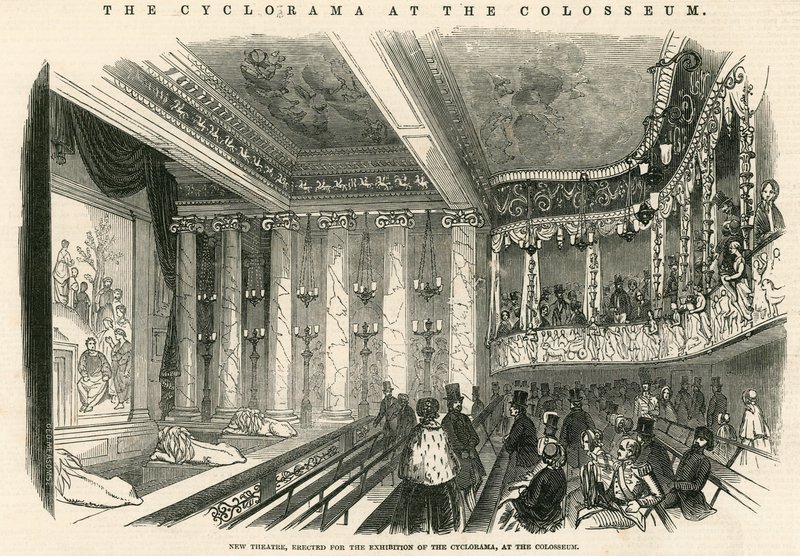New theatre, erector for the exhibition of the Cyclorama at the Colosseum, London by English School