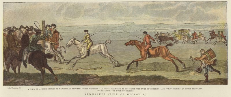 Newmarket at the Time of George I by English School