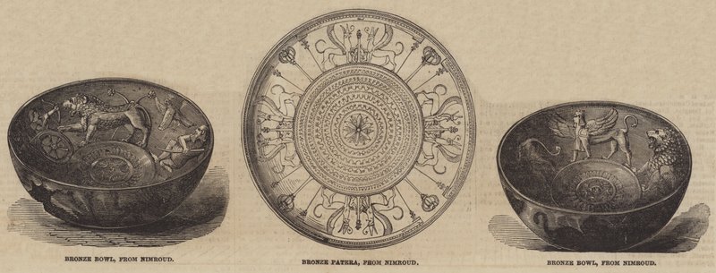 Nimroud Antiquities in the British Museum by English School