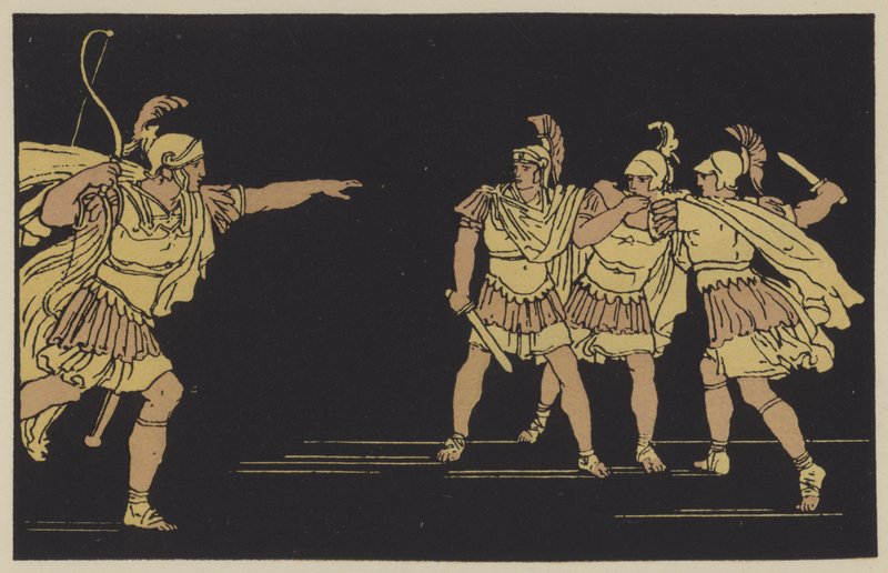 Nisus and Euryalus by English School