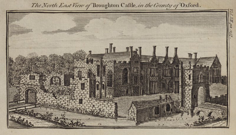 North East view of Broughton Castle, Oxfordshire by English School