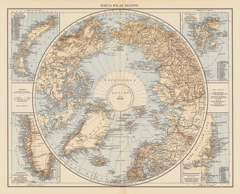 North Polar Regions by English School