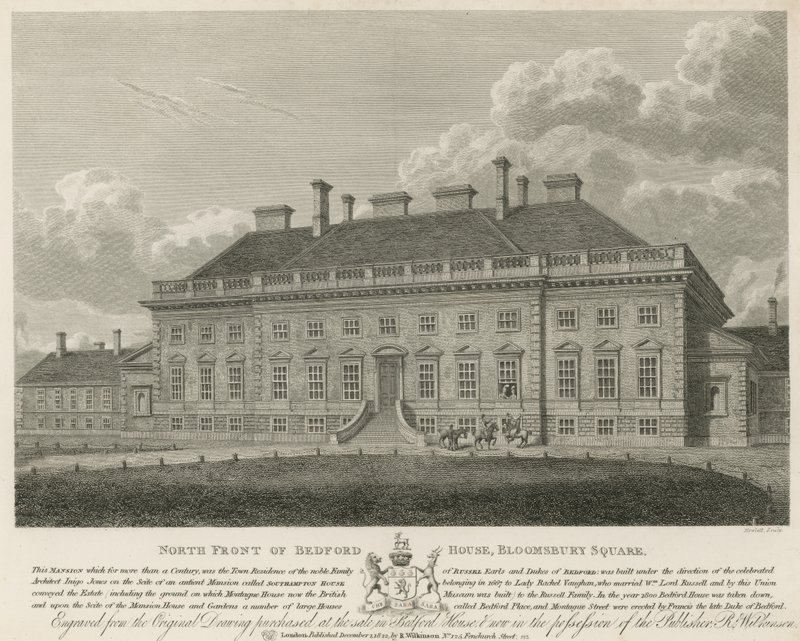North Front of Bedford House, Bloomsbury Square, London by English School