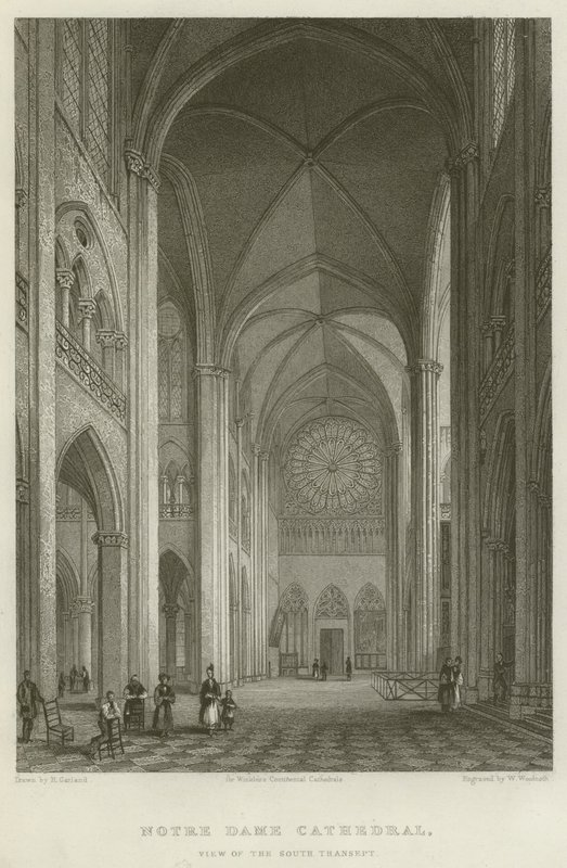Notre Dame Cathedral, View of the South Transept by English School