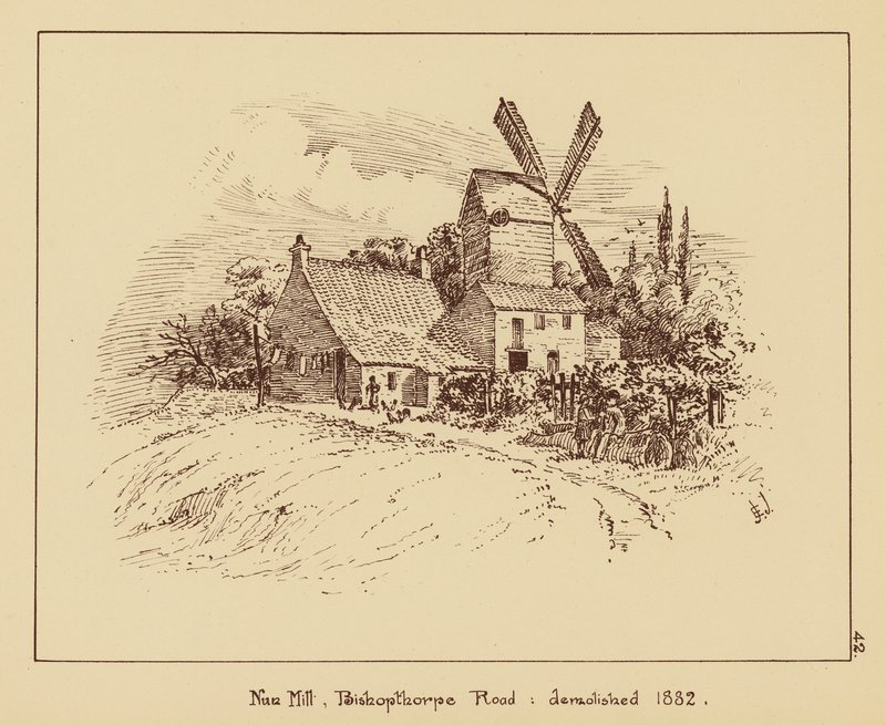 Nun Mill, Bishopthorpe Road, Demolished 1882 by English School