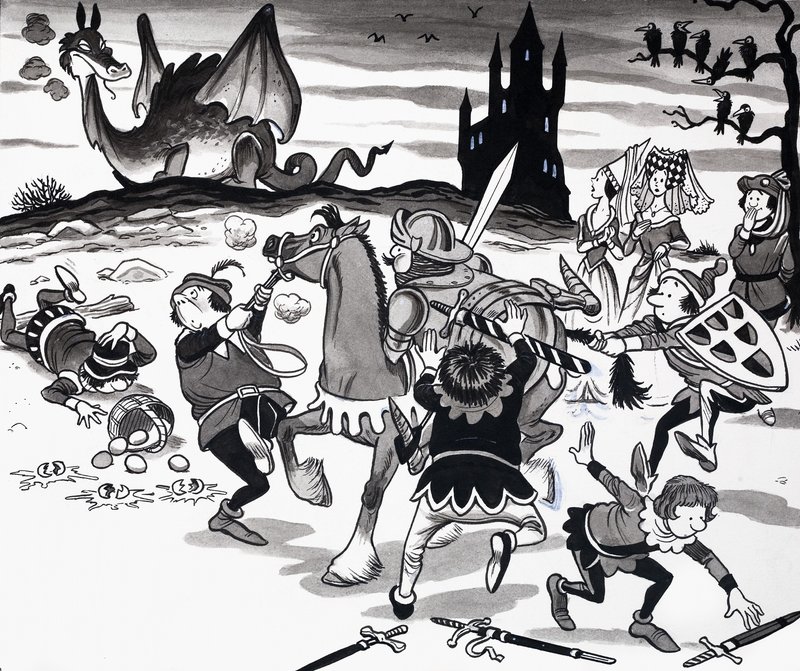 Nursery Rhyme Illustration by English School