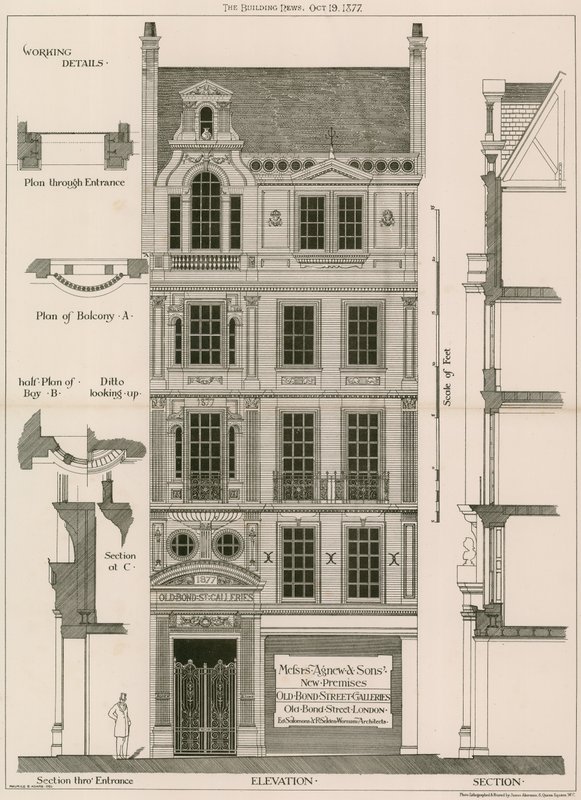 Old Bond Street Galleries, Old Bond Street, London by English School