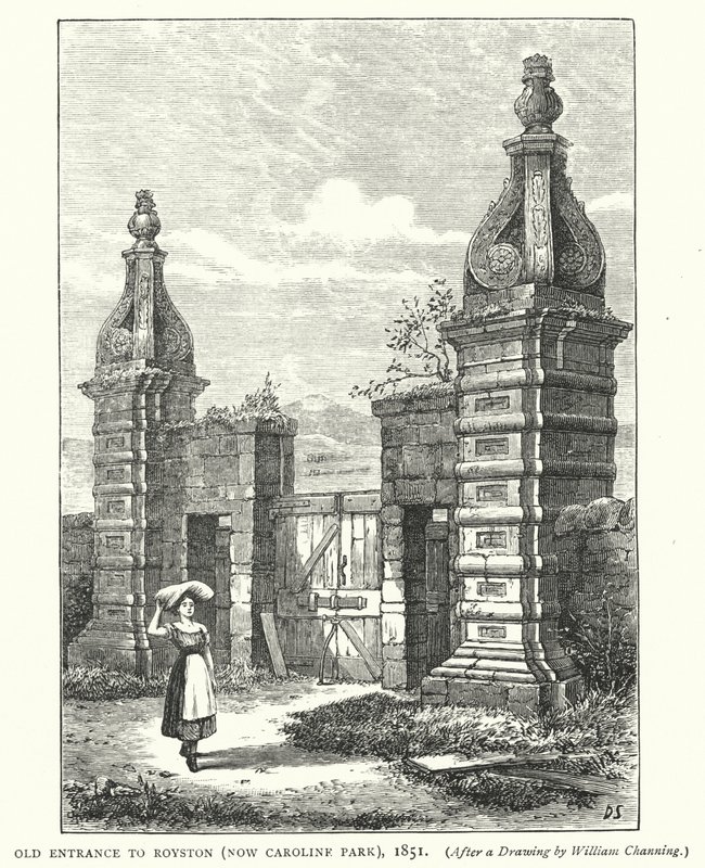 Old Entrance to Royston, Now Caroline Park by English School