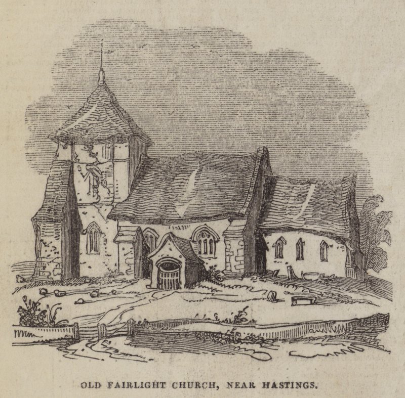 Old Fairlight Church, near Hastings by English School