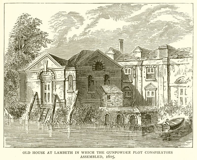 Old House at Lambeth in which the Gunpowder Plot Conspirators Assembled, 1605 by English School