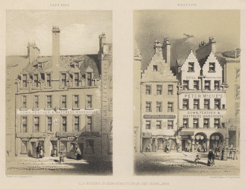 Old Houses in High Street, near the Cross by English School