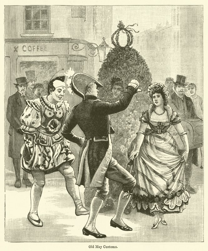 Old May Customs by English School