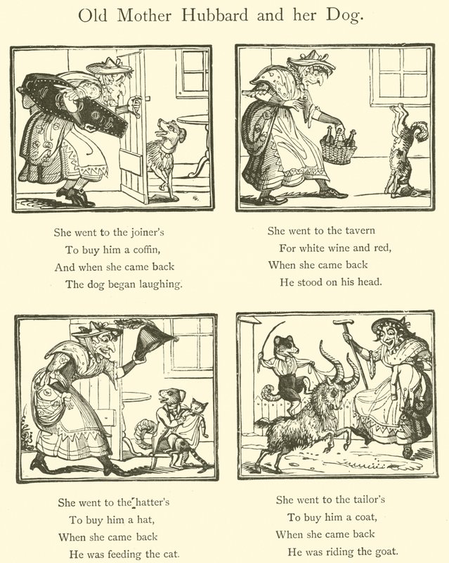 Old Mother Hubbard and Her Dog by English School