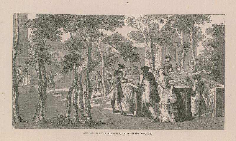 Old Mulberry Tree Tavern in Islington by English School