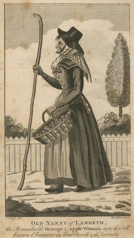 Old Nanny of Lambeth, the Remarkable Orange and Apple Woman by English School