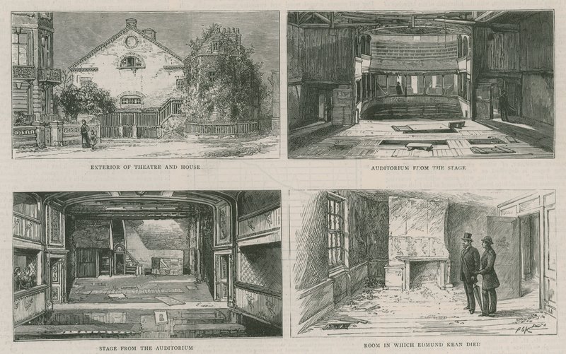 Old Richmond Theatre and Edmund Keans house, now being pulled down by English School