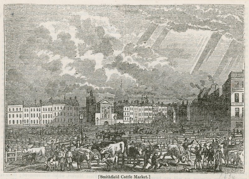 Old Smithfield Market by English School