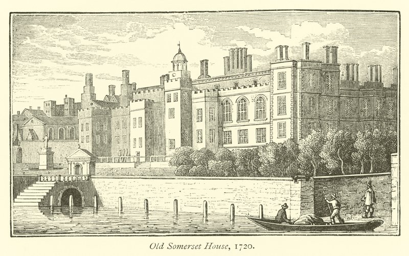 Old Somerset House, 1720 by English School
