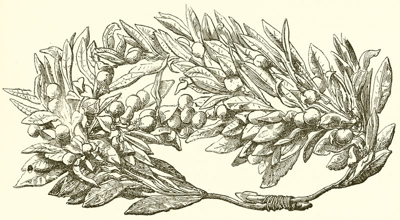 Olive Wreath in Gold by English School