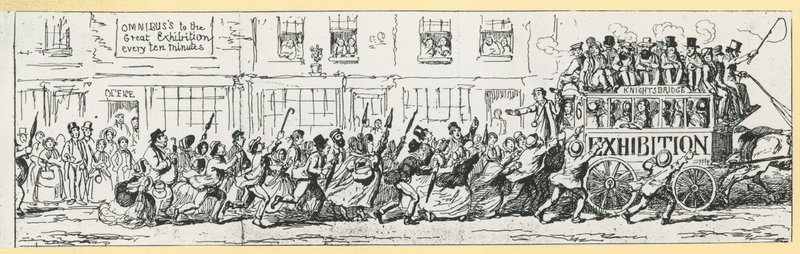 Omnibus to the Great Exhibition every ten minutes by English School