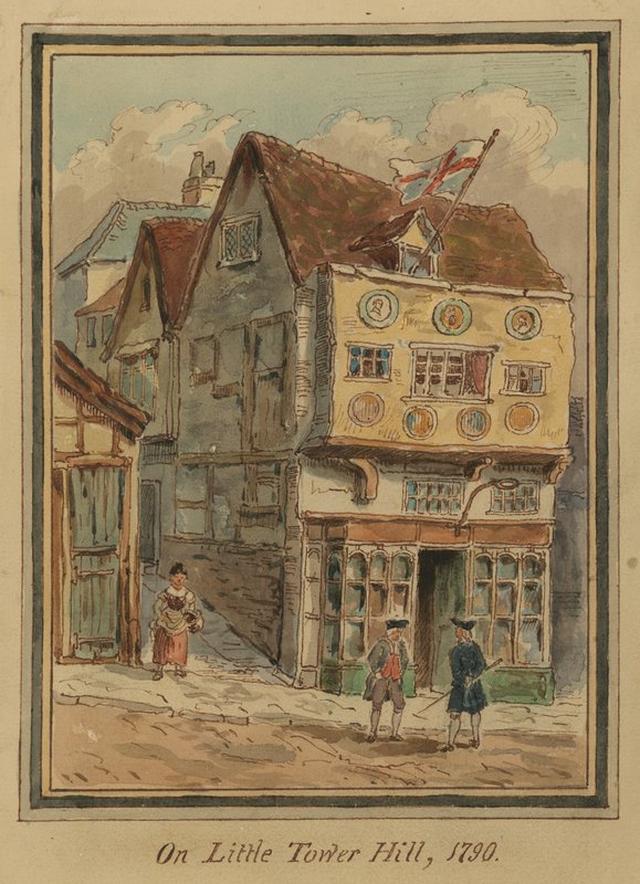 On Little Tower Hill, London, 1790 by English School
