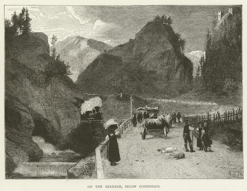 On the Brenner, below Gossensass by English School