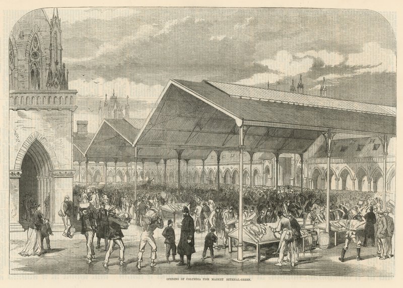 Opening of Columbia Fish Market in Bethnal Green by English School