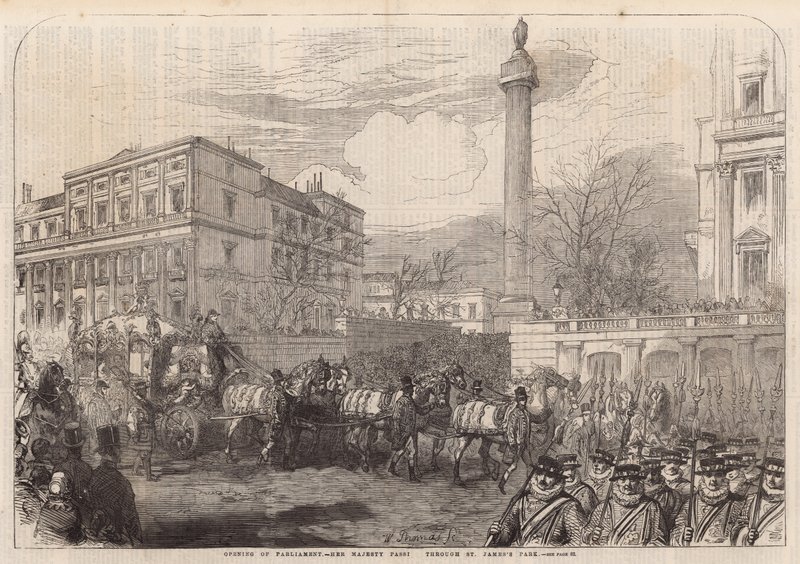 Opening of Parliament - Her Majesty Passing Through St James