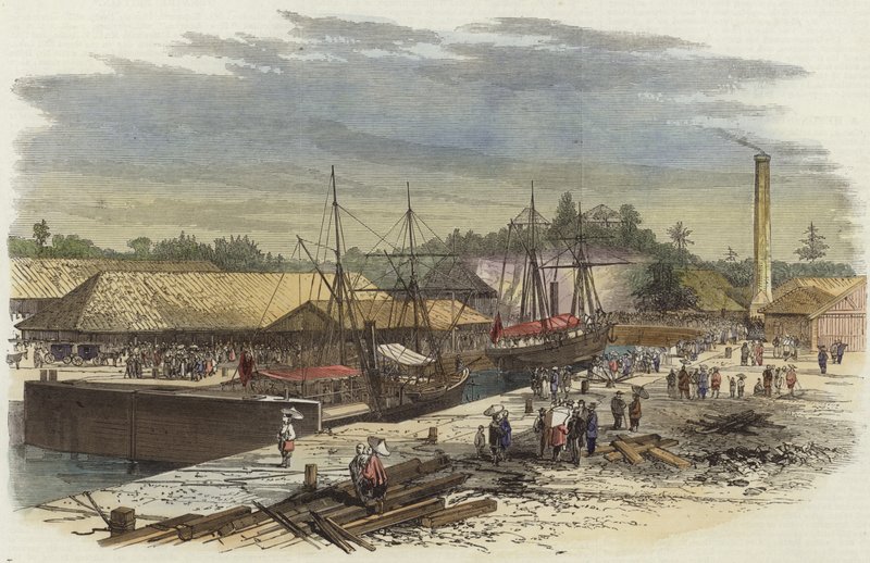 Opening of a New Dock at Singapore by English School