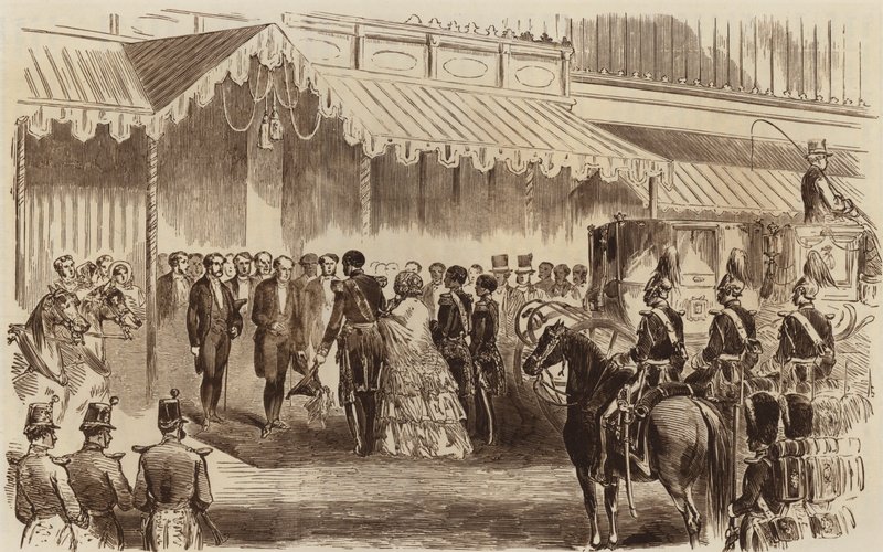 Opening of the Crystal Palace, the Arrival of Her Majesty, 1854 by English School